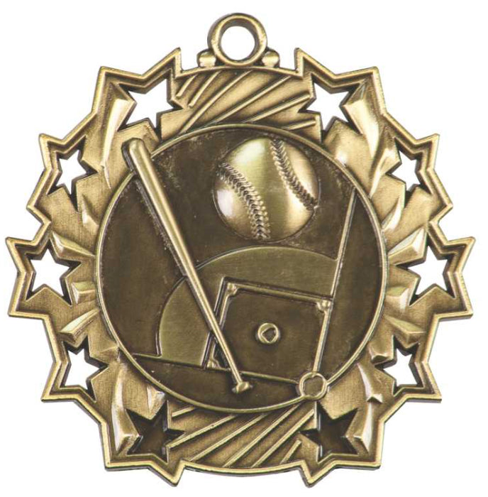 10 Star Baseball Medal