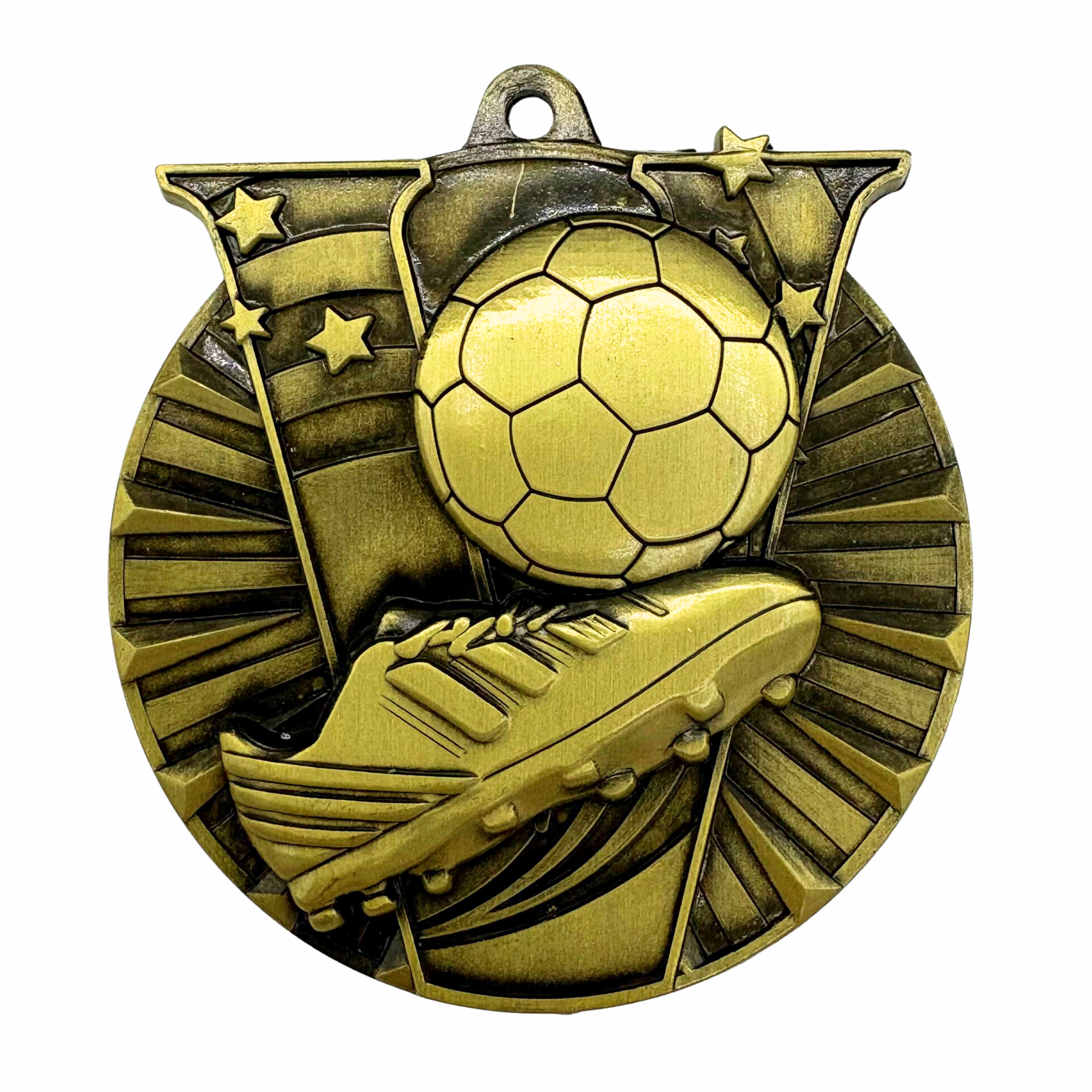 Victory Burst Soccer Medal – 2" Diameter