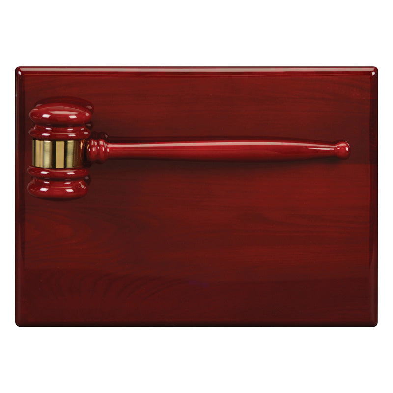 Piano Finish Award Plaque with Gavel