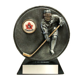 Silver Resin Hockey Player Trophy