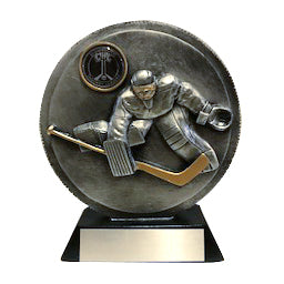 Silver Resin Goalie Trophy