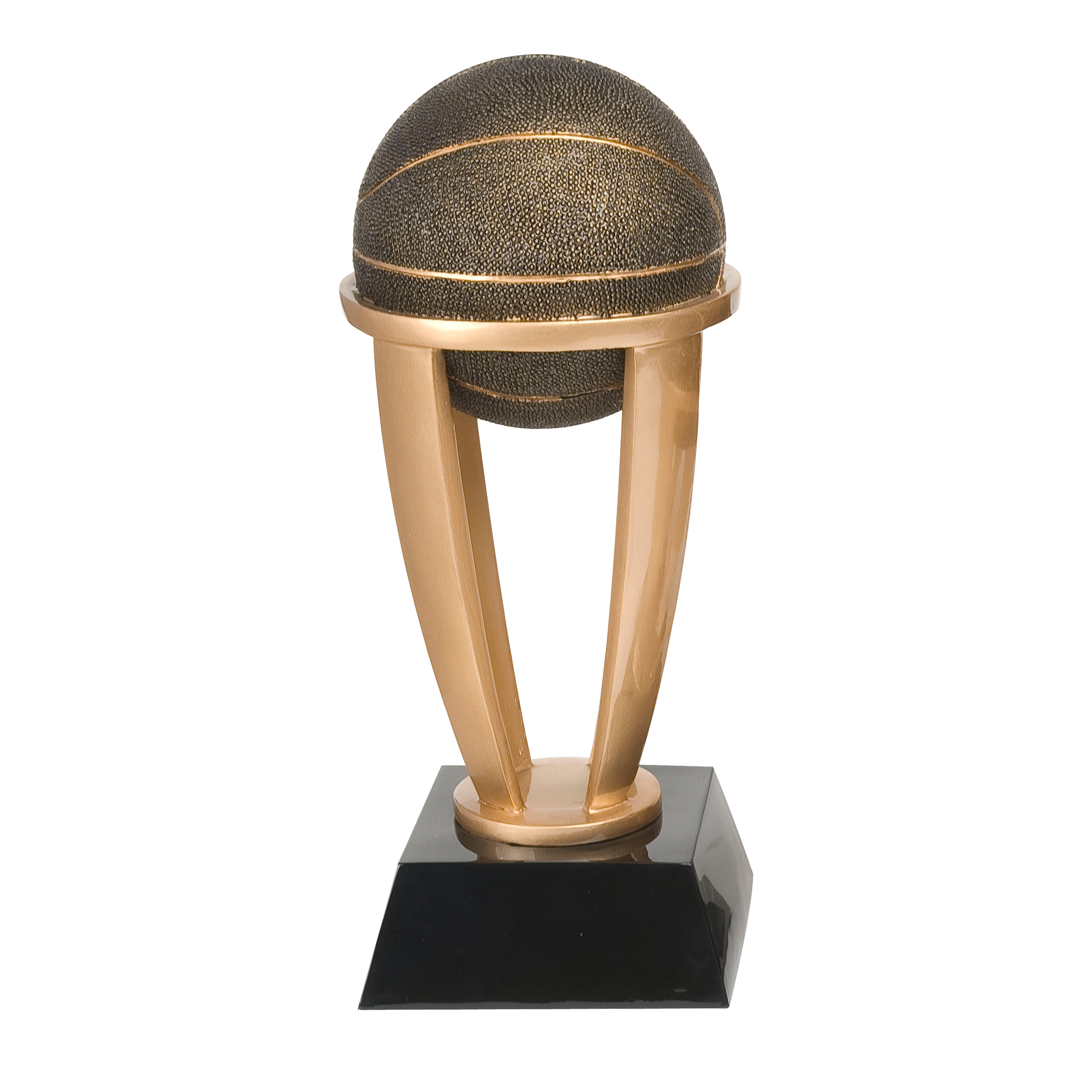 Gold Resin Basketball Trophy