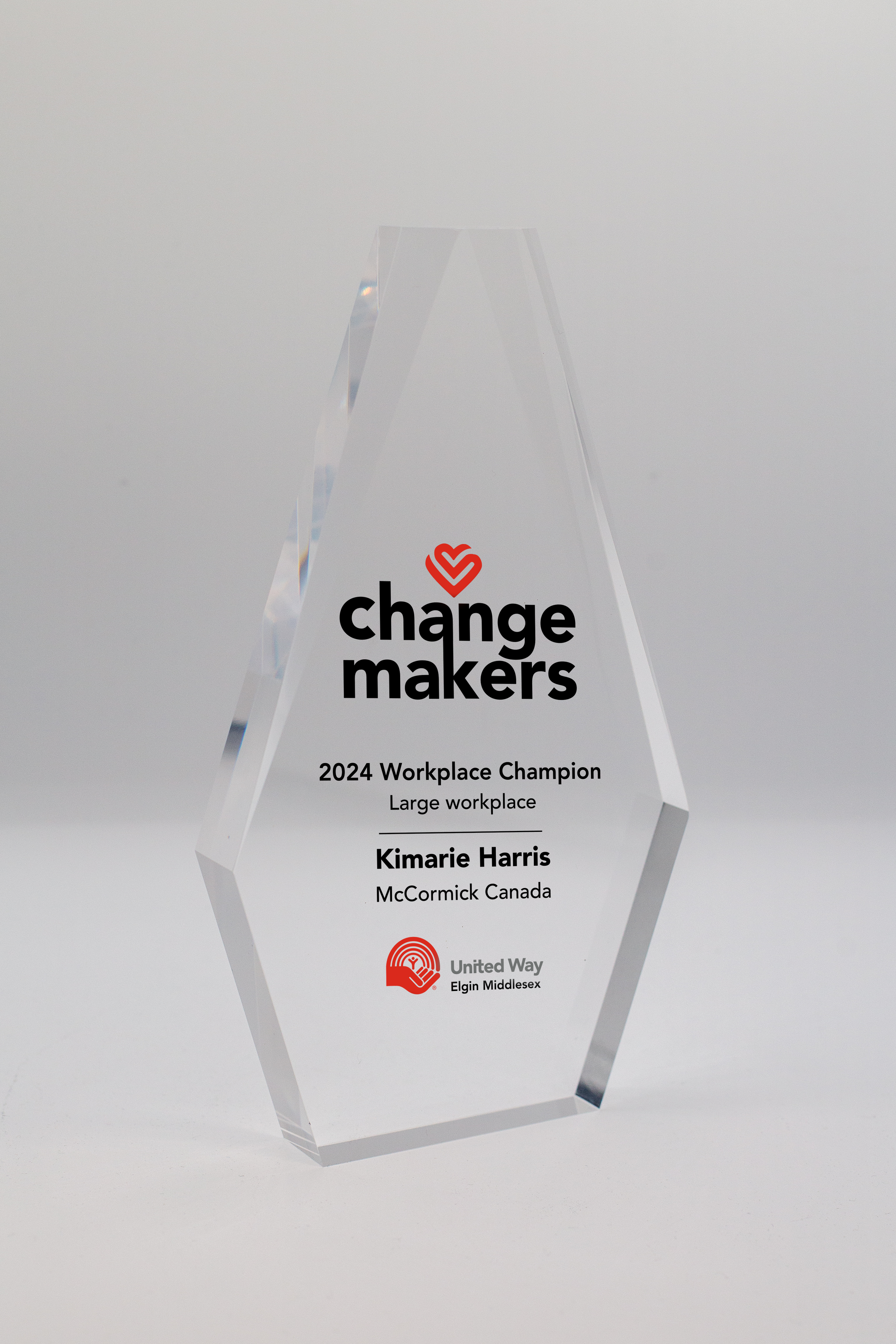 Beveled Acrylic Diamond Award