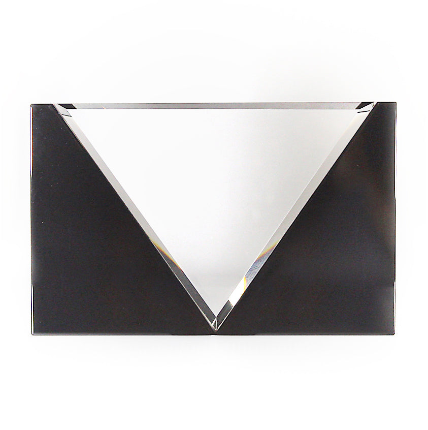 Crystal Award with Black Accent - - Nothers