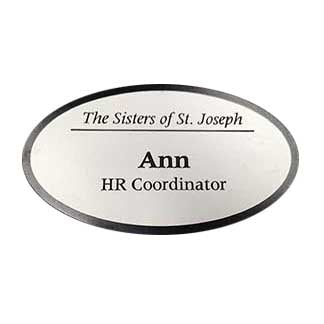 Oval Name Badge