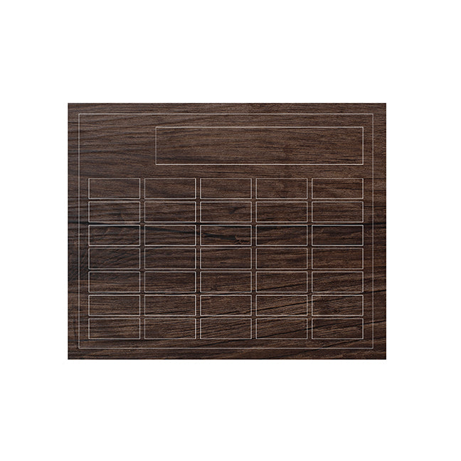 Large Annual Walnut Plaque