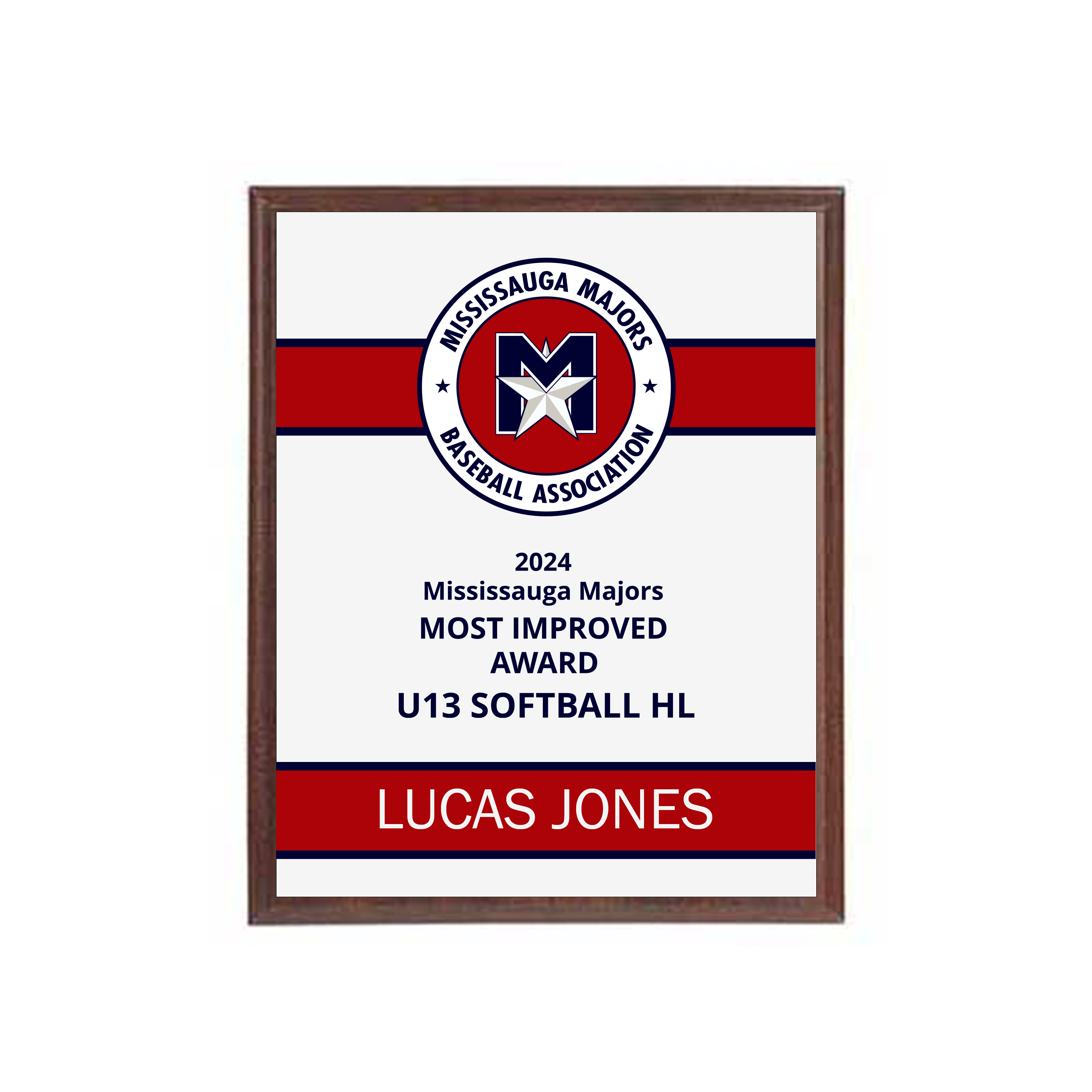 Laminate Award Plaque with Full Colour UV Print - OBA - - Nothers