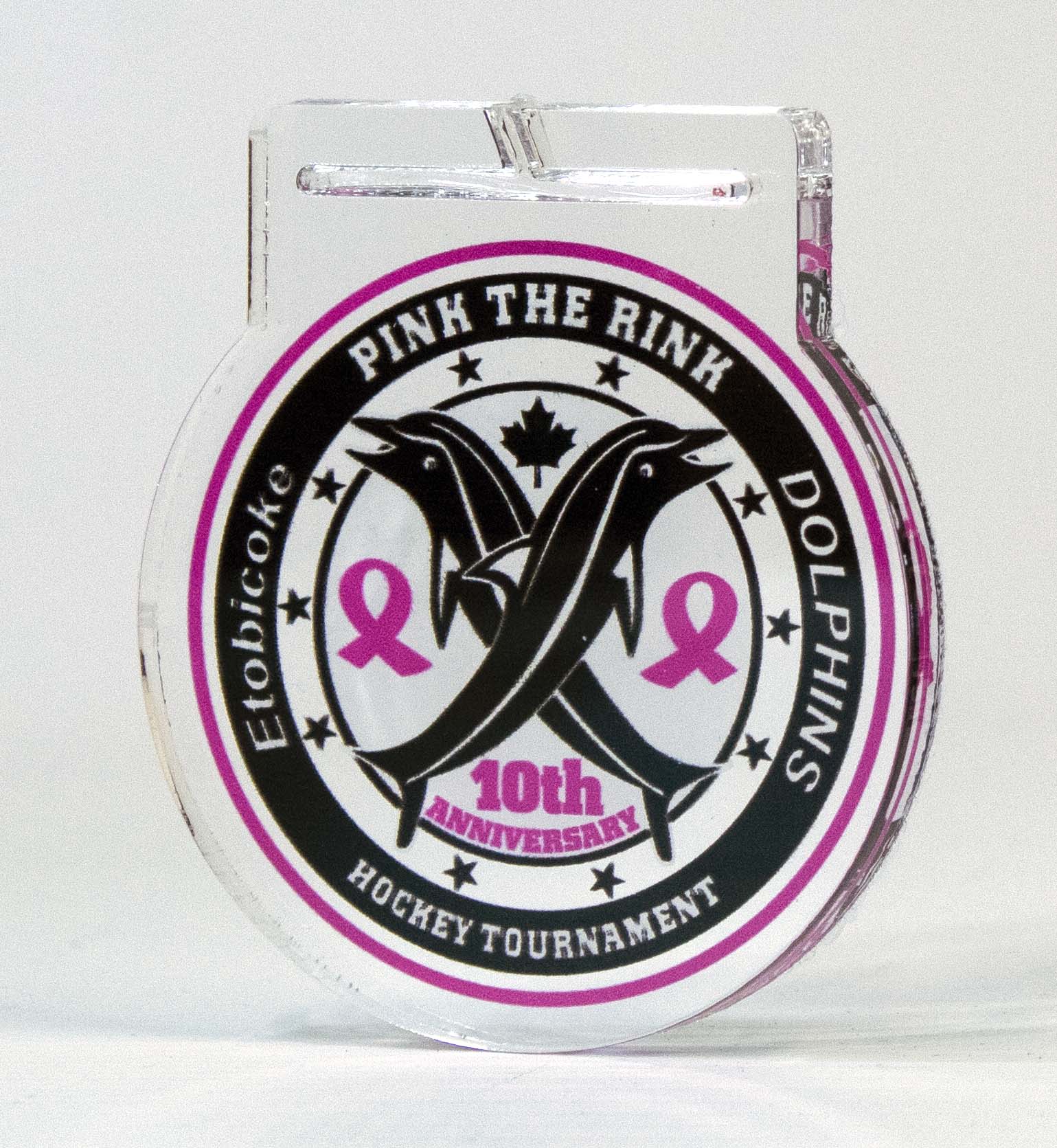 Custom Cut Acrylic Round Medal - - Nothers