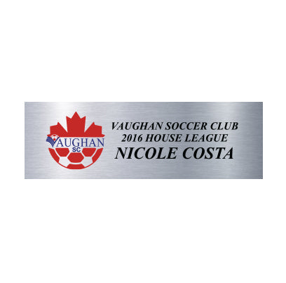 Full Colour Trophy Plate - Silver - Nothers