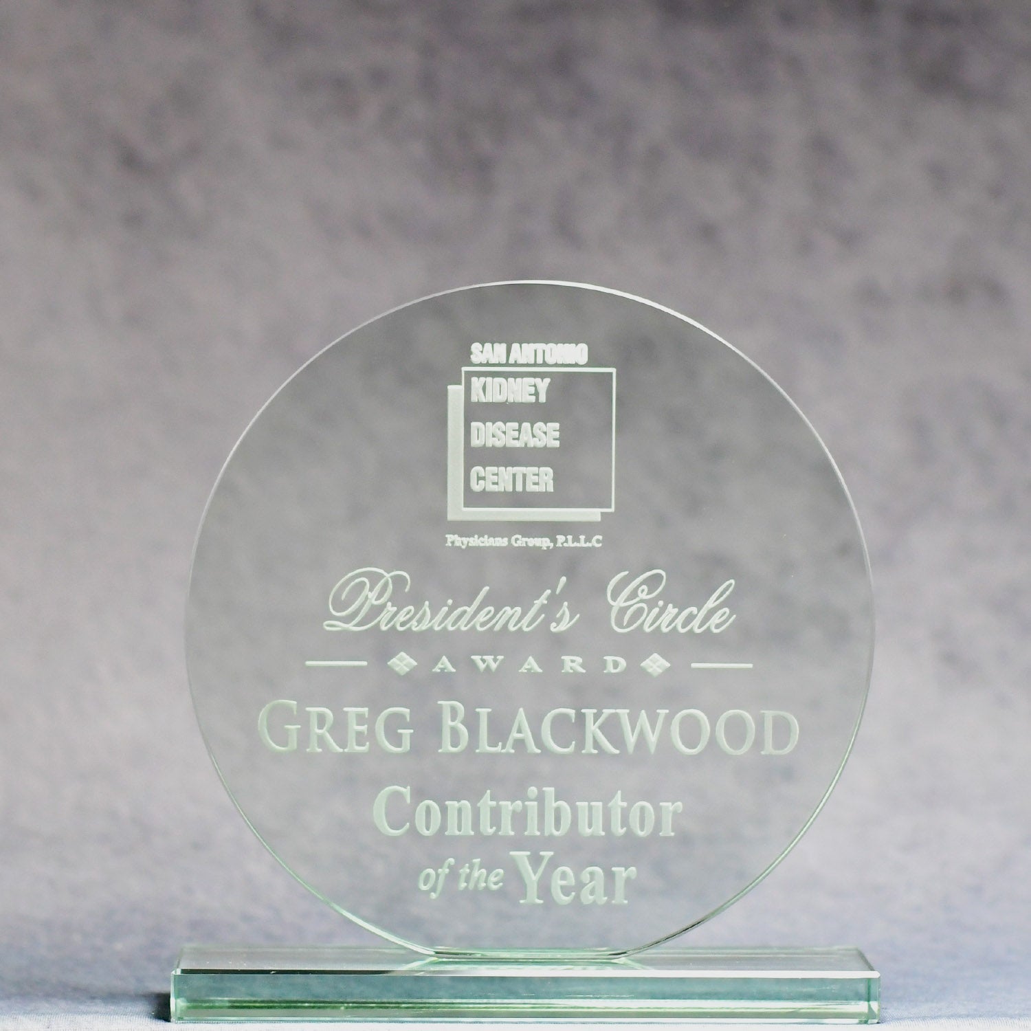 Round Jade Glass Award - Default Title - Nothers