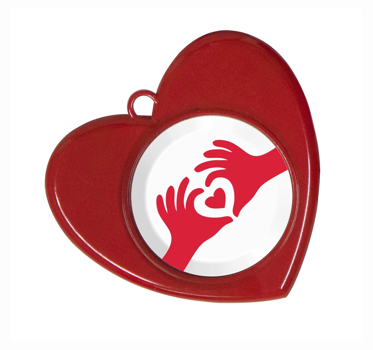 3D Cast Red Heart Medal