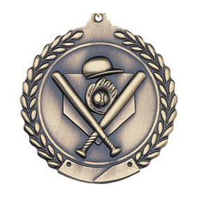 Baseball Sculpted Medal