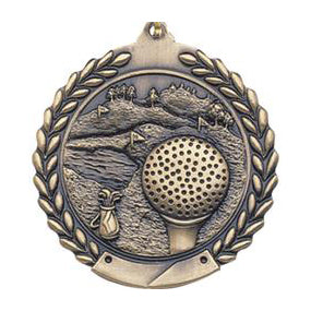 Golf Sculpted Medal