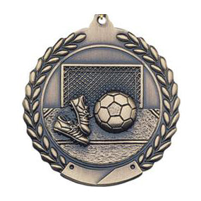 Soccer Sculpted Medal