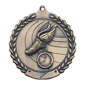 Track and Field Sculpted Medal