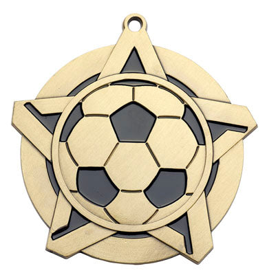 Gold Soccer Star Medal