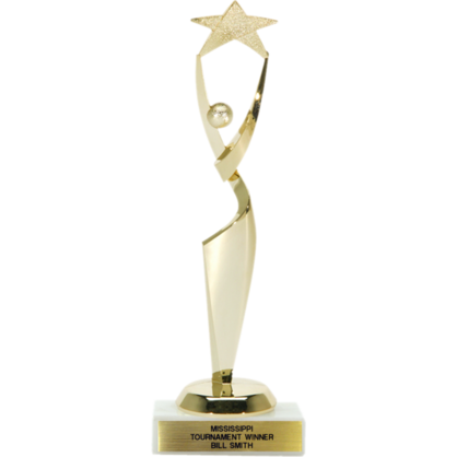 Trophy with Star Achievement Figure - 10" - Nothers