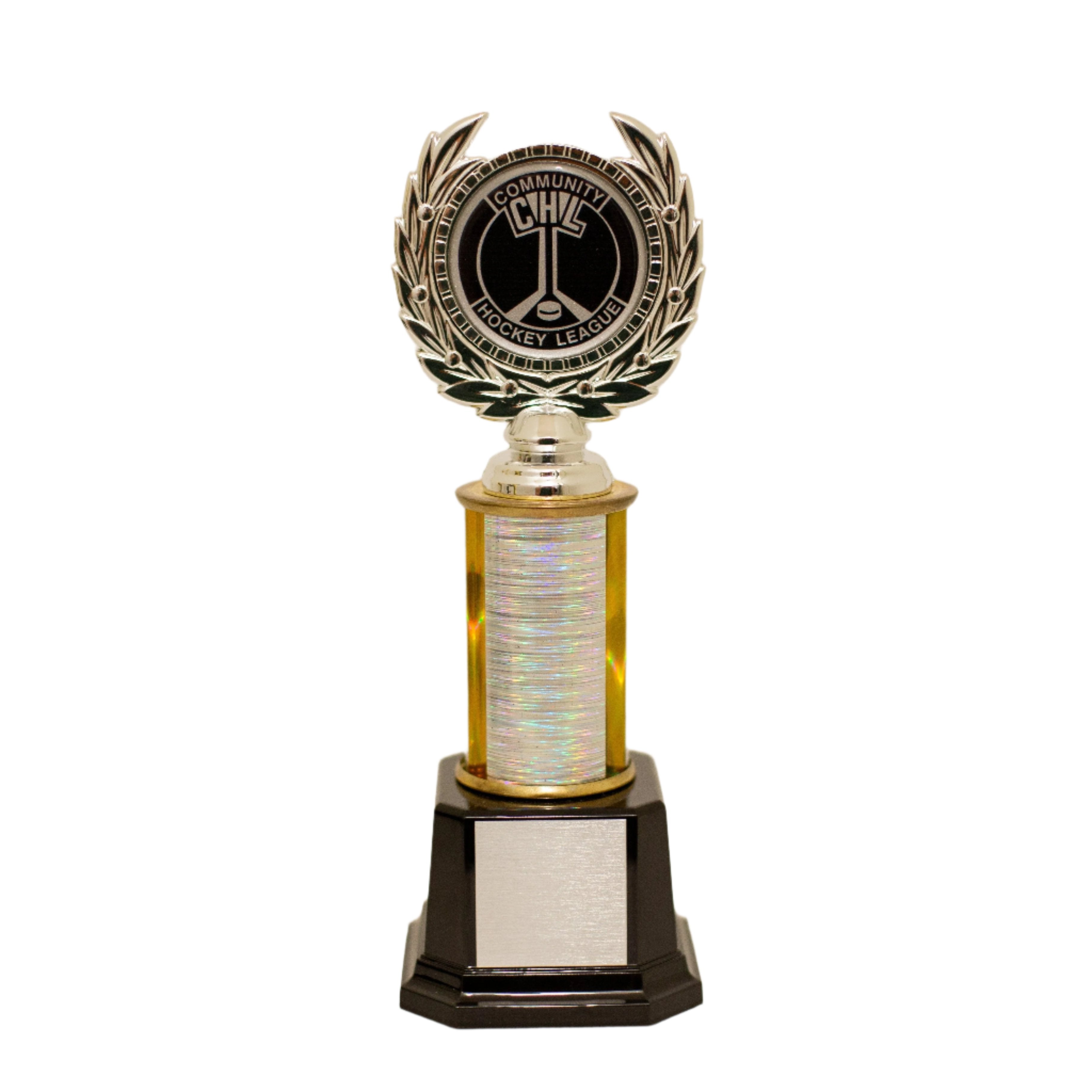 Silver Gold Column Trophy