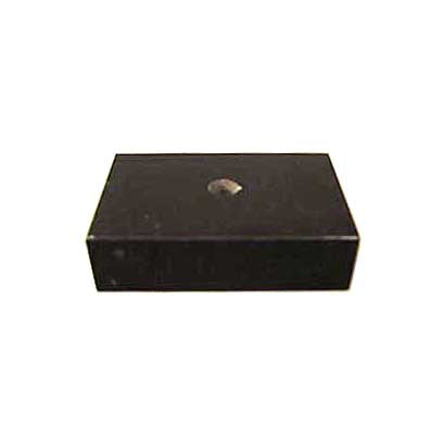 Black Genuine Marble Trophy Base 2 1/2 H x 4 3/4 W