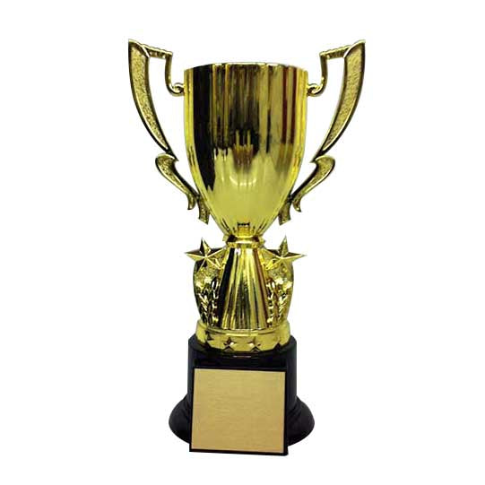 Gold Star Trophy Cup on Plastic Base