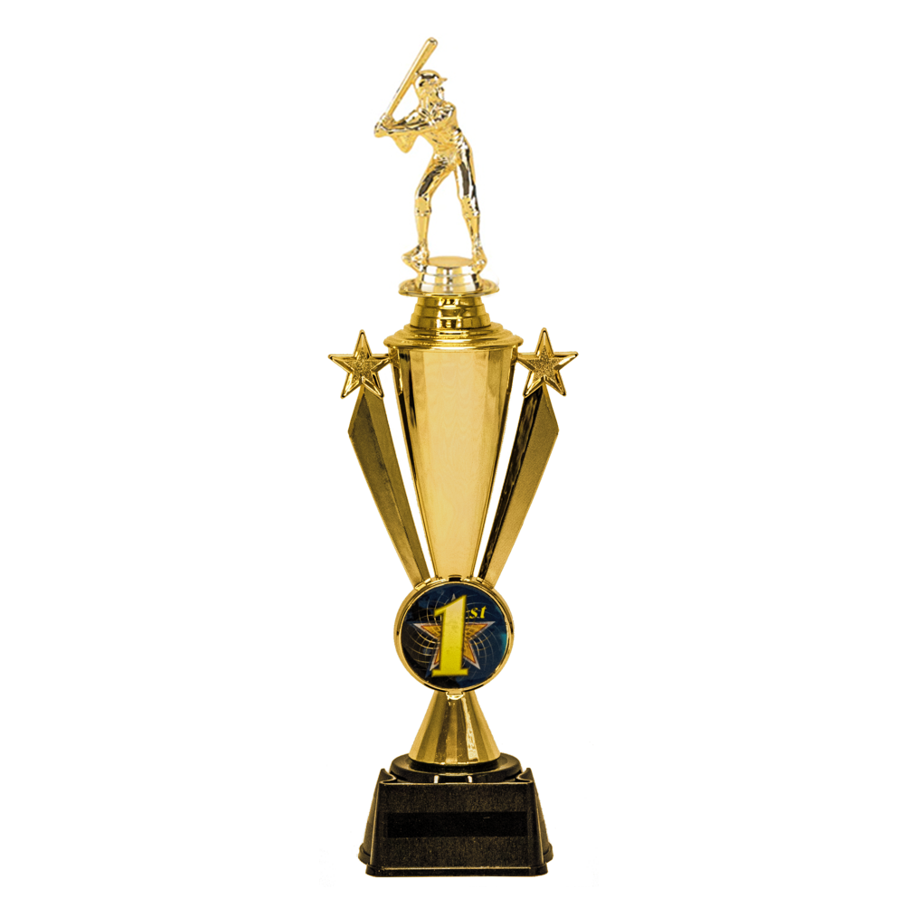 Trophy Cup with Star Insert and Figure - - Nothers