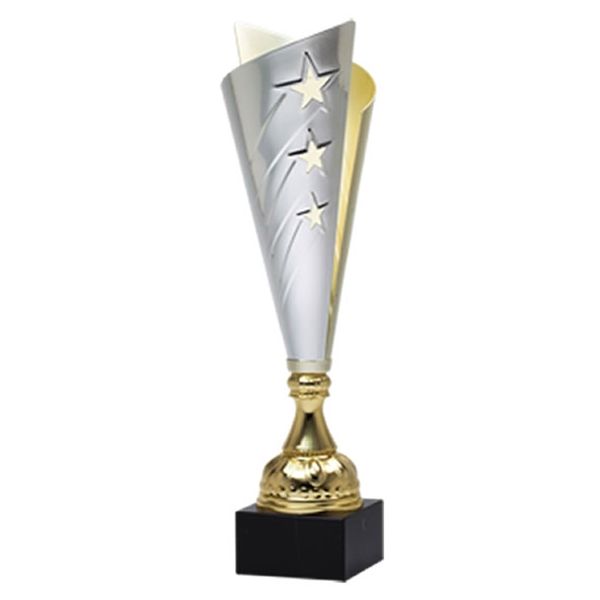 Gold and Silver Metal Trophy Cup