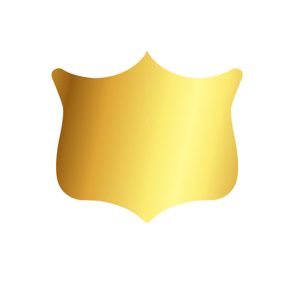 Engraved Award Shield SH-1 - Bright Gold - Nothers