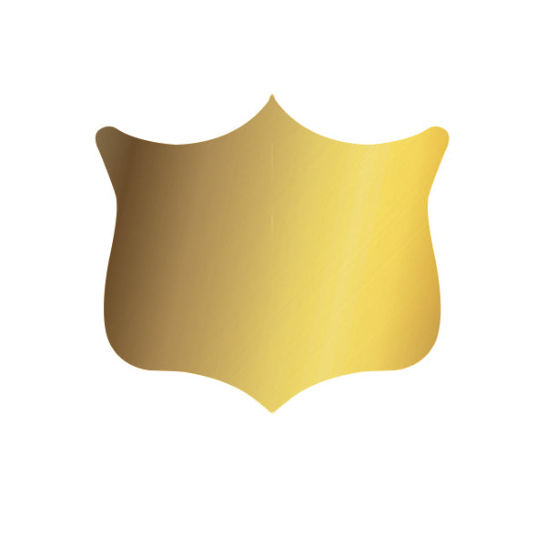 Engraved Award Shield SH-1 - Brush Gold - Nothers