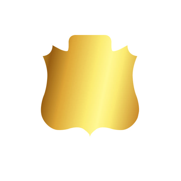 Engraved Award Shield SH-4 - Bright Gold - Nothers