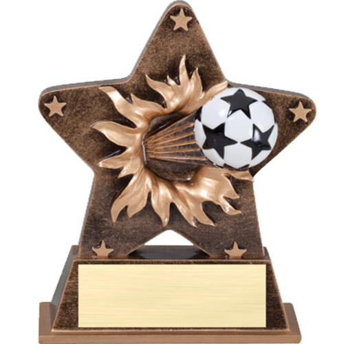 Resin Soccer Star Burst Award