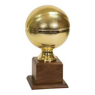 Resin Sports Ball Trophy - Basketball Gold - Nothers