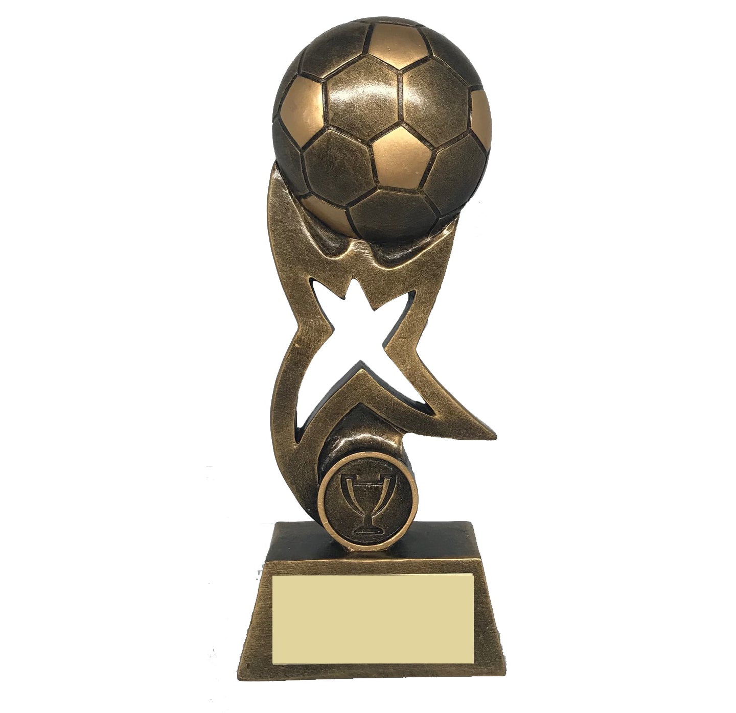 Resin Soccer Star Trophy - 7.3" Gold - Nothers