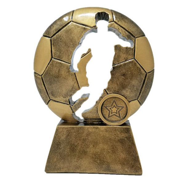 Resin Soccer Silhouette Trophy