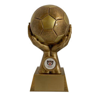Resin Cupped Soccer Ball Trophy - Gold - Nothers