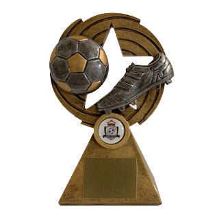 Resin Soccer Ball Spin Trophy