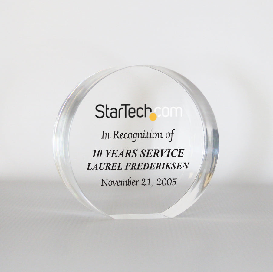 Acrylic Paperweight Award - - Nothers