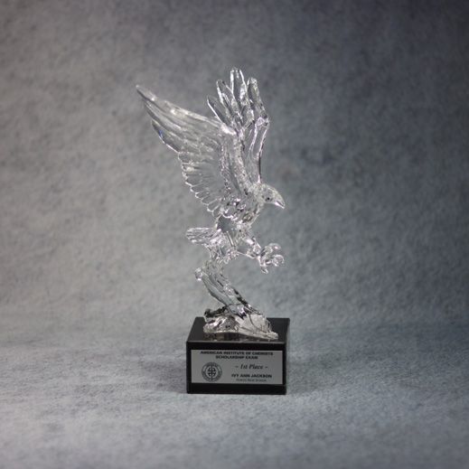 Acrylic Eagle Award on Marble Base - - Nothers