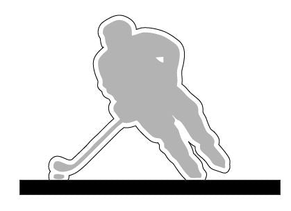 Custom Cut Acrylic Hockey Player Award - - Nothers