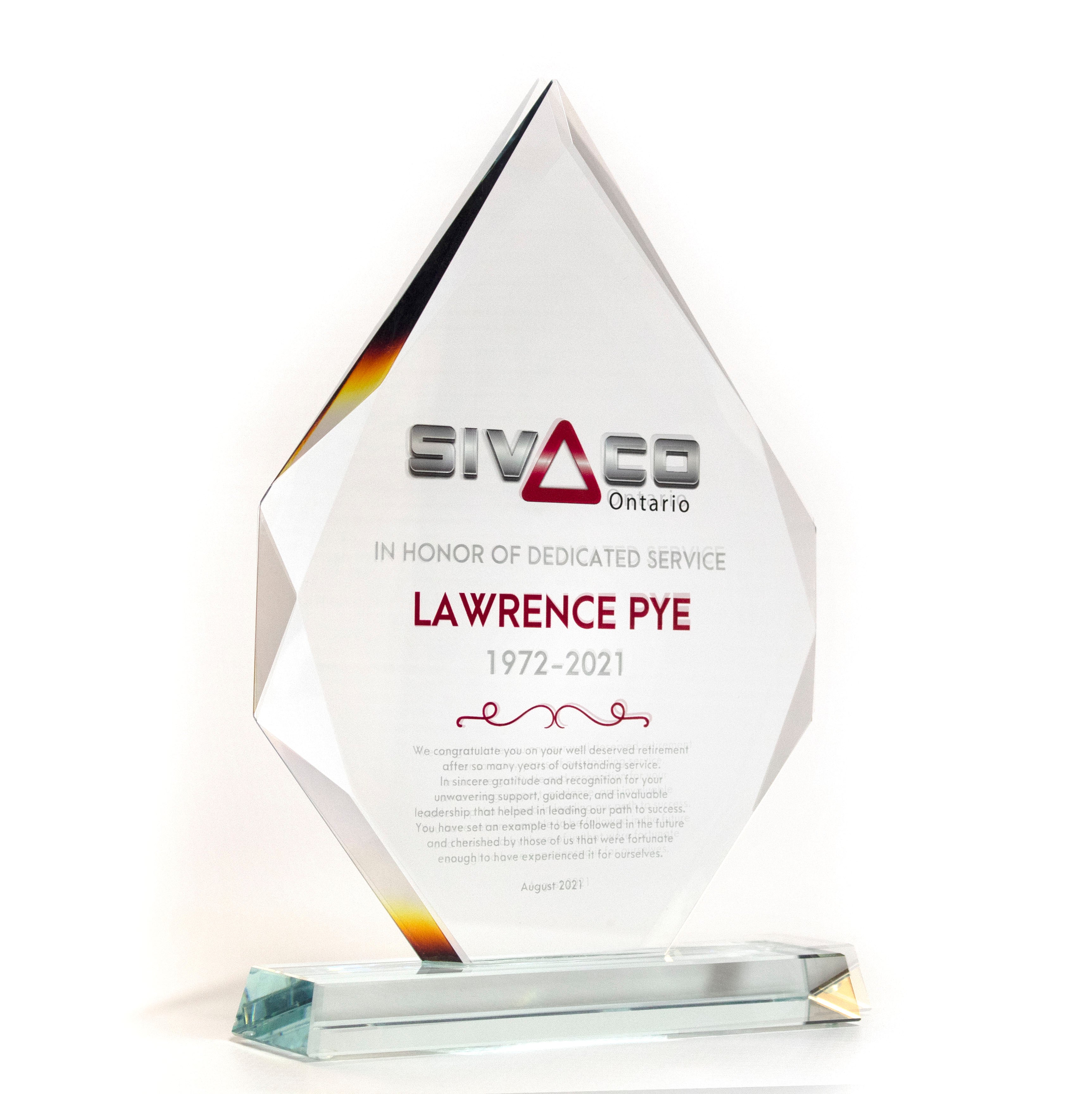 Glass Triangle Award - - Nothers