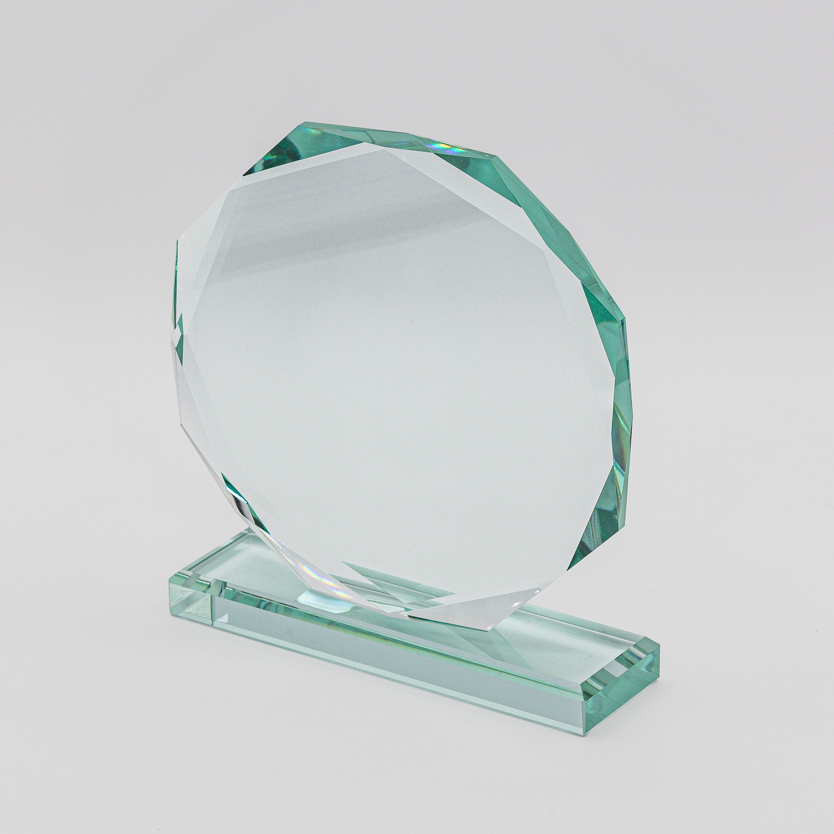 Jade Crystal Award with Beveled Edges