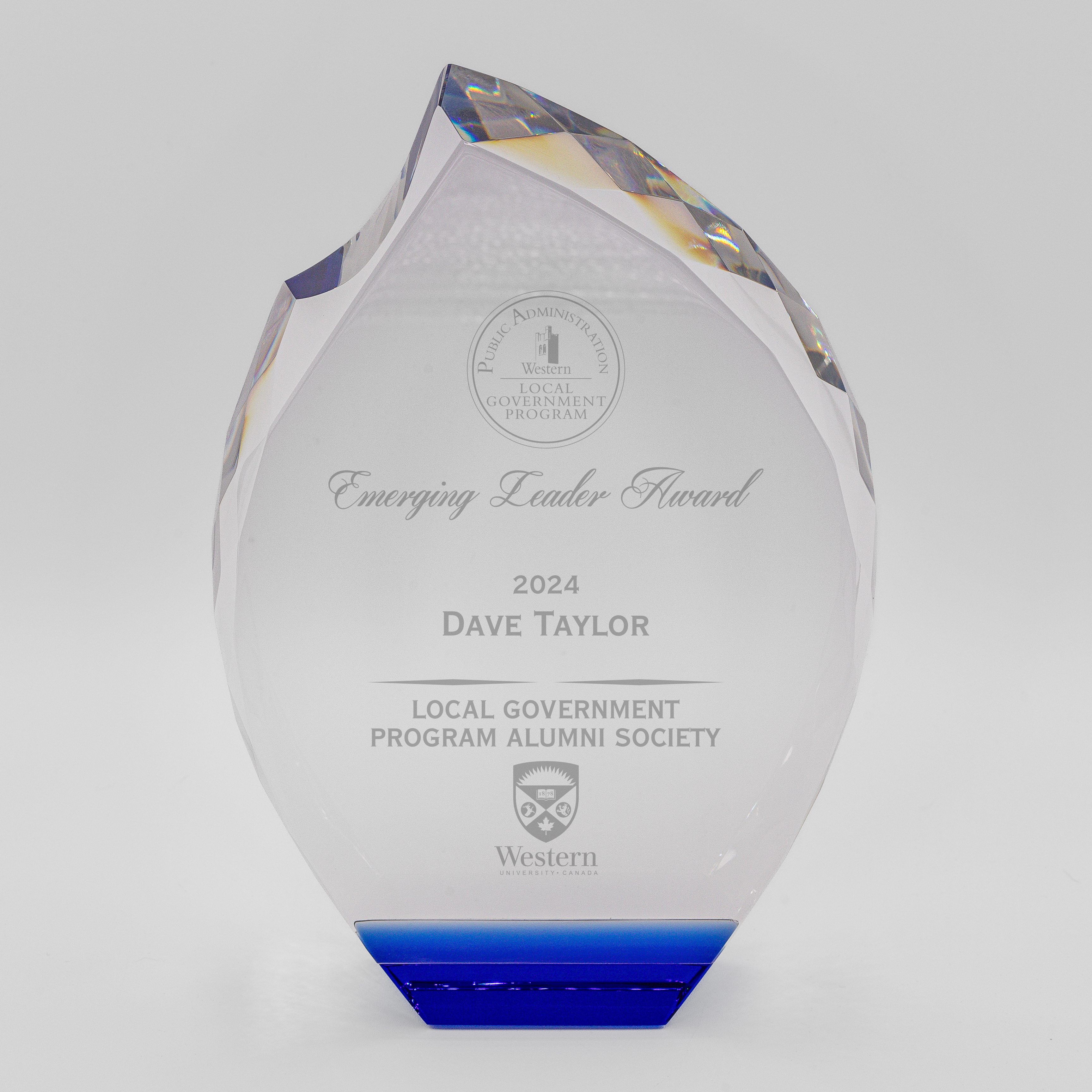 Blue Accent Crystal Flame