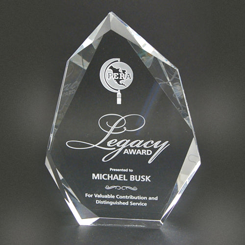 Crystal Multi-Faceted Award