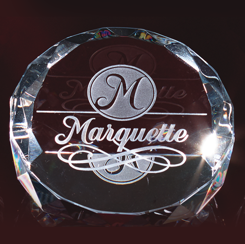 Crystal Multi-Faceted Paperweight Award