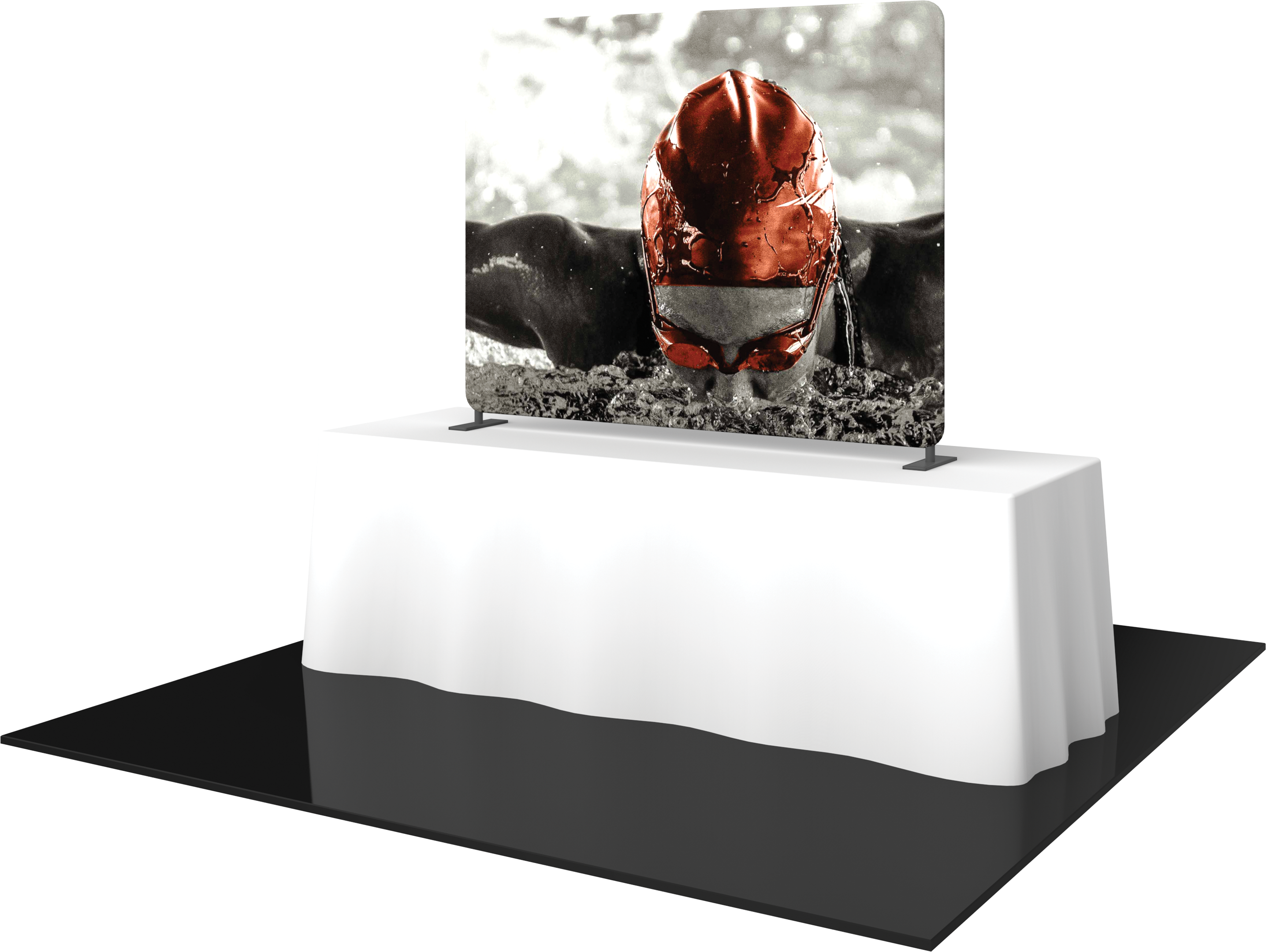 Formulate Essential Tabletop Straight Fabric Backwall