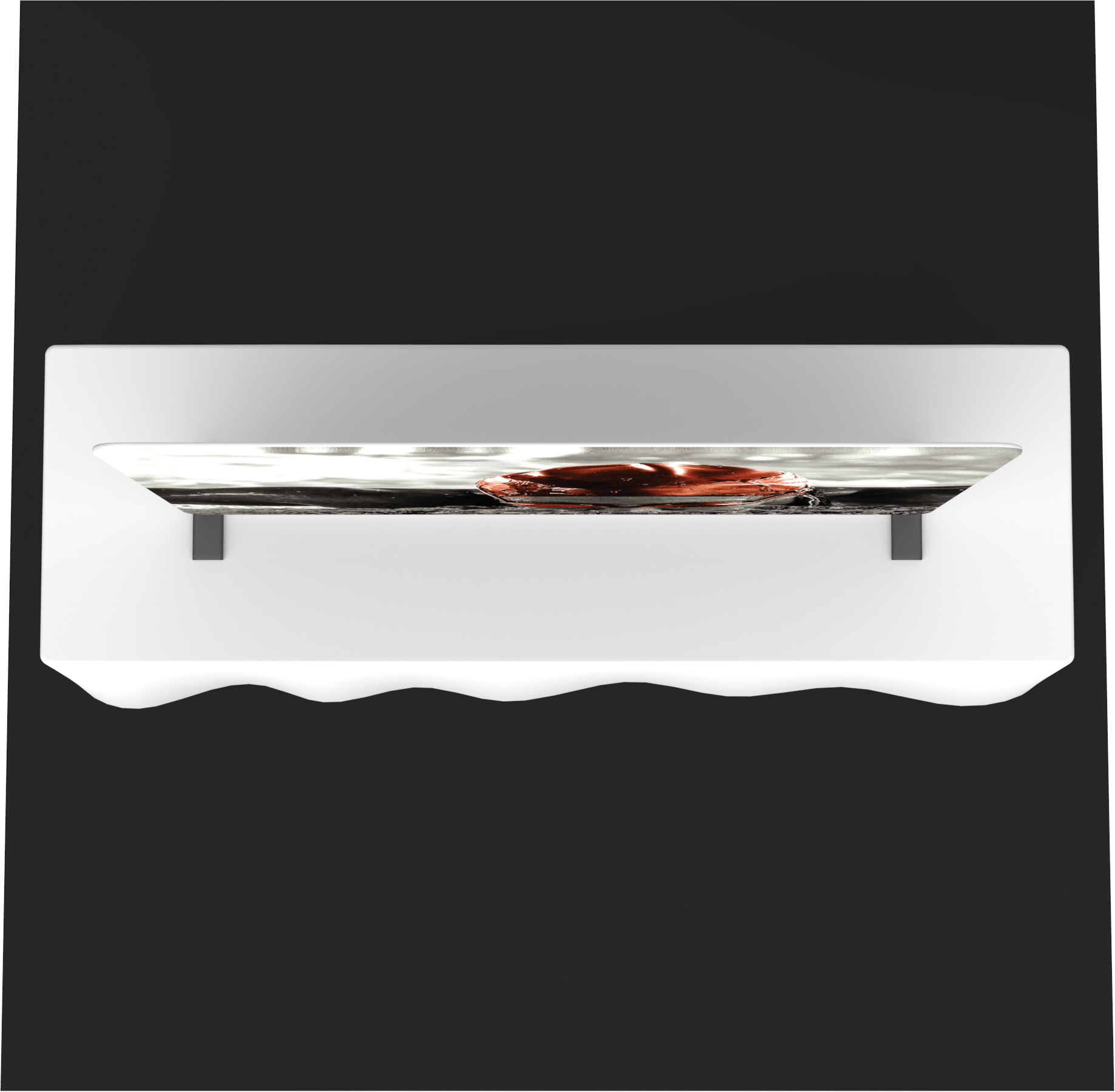 Formulate Essential Tabletop Straight Fabric Backwall