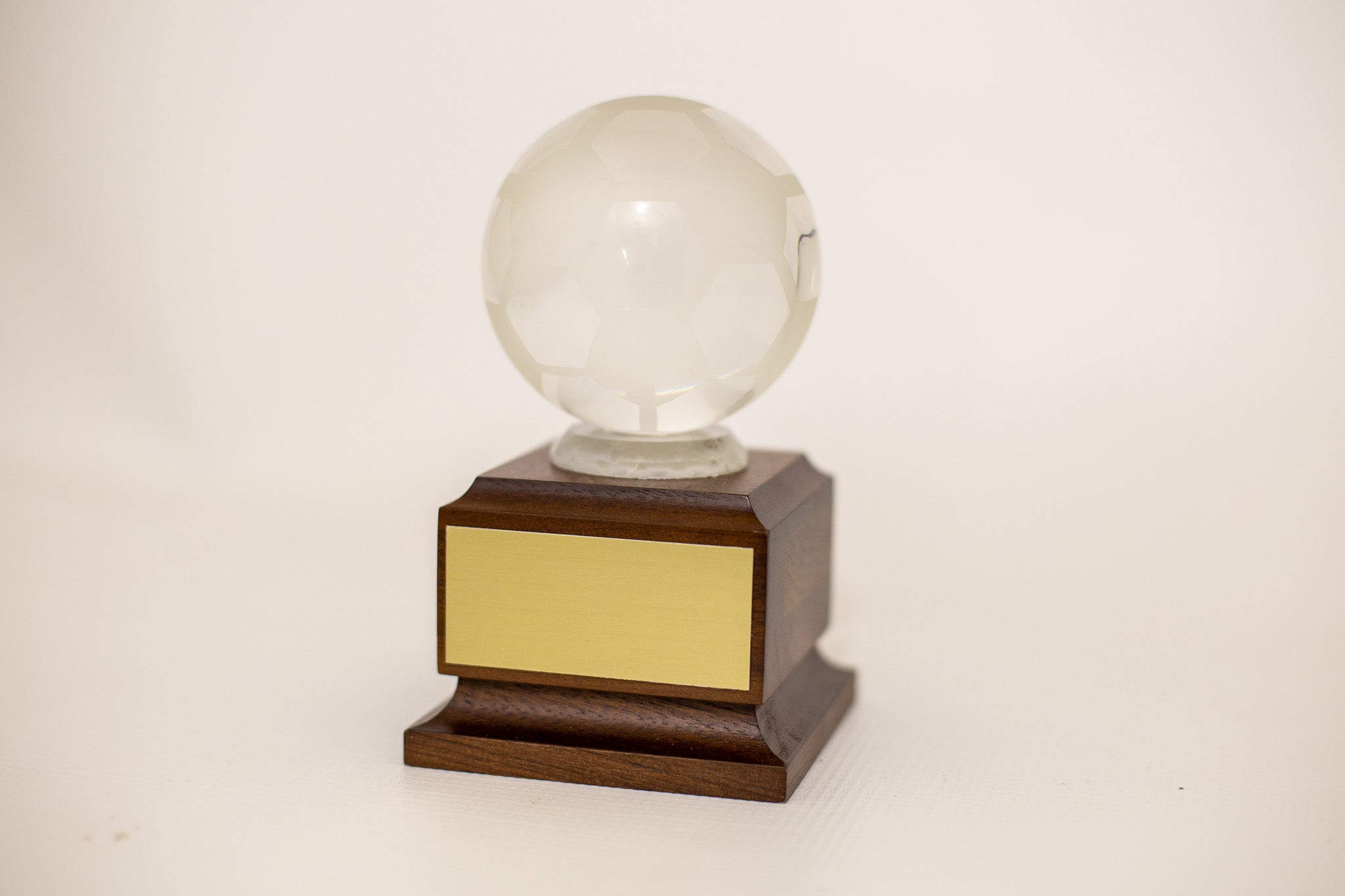 6.25" Glass Soccer Ball Award