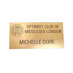 Lasered/Engraved Name Badge - 5" - Nothers