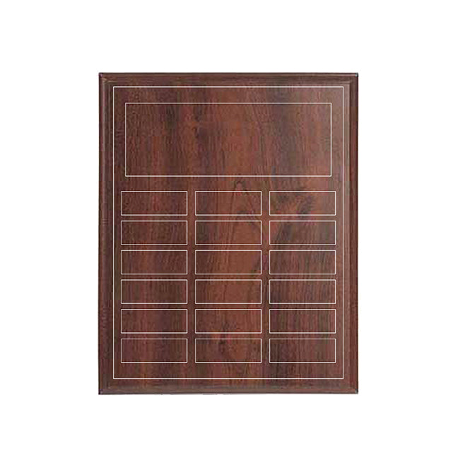 18 Plate Annual Award Plaque - Cherrywood Laminate - Nothers