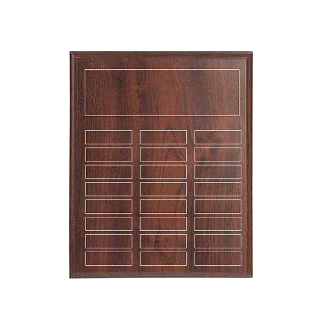 24 Plate Annual Award Plaque - Cherrywood Laminate - Nothers