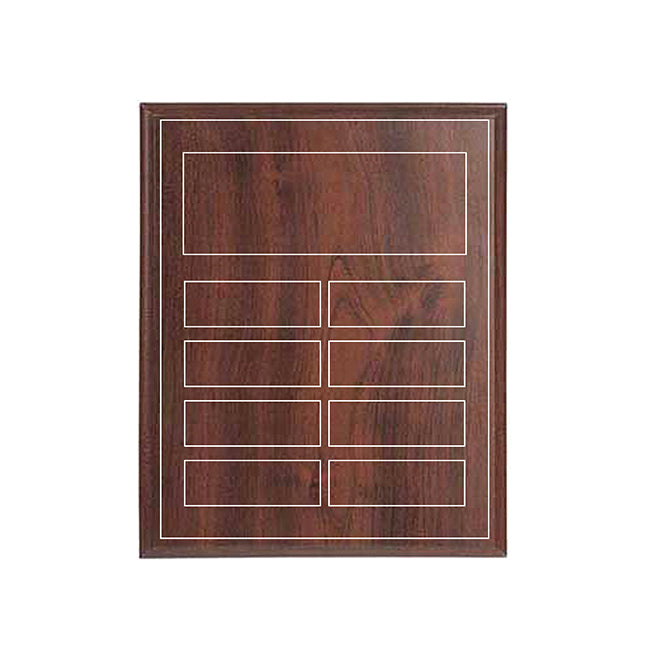 8 Plate Annual Award Plaque - Cherrywood Laminate - Nothers